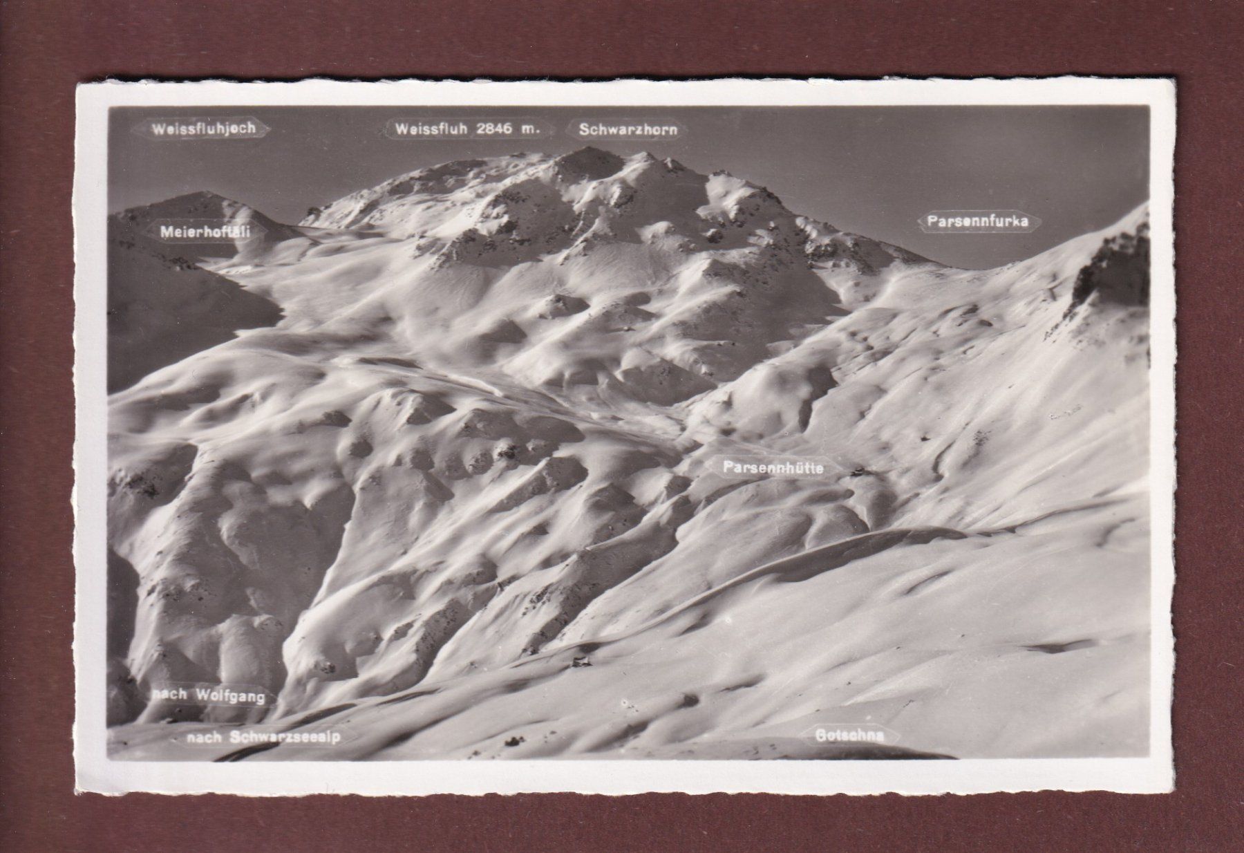 Cartoline postali: PARSENNGEBIET - 1939 – Usato da Pully venduto da nicecards-shop