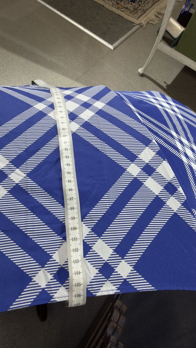 Burberry Ombrelli: Burberry Schirm, blau/weiss kariert – Nuovo e nell'imballaggio originale da Lachen SZ venduto da HelvetiaLuxury 7