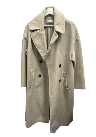 Mantel beige/grau