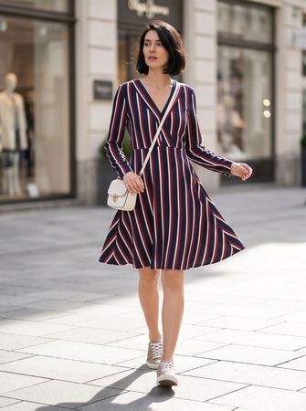 Pepe Jeans robe rayures - neuve - taille L / S