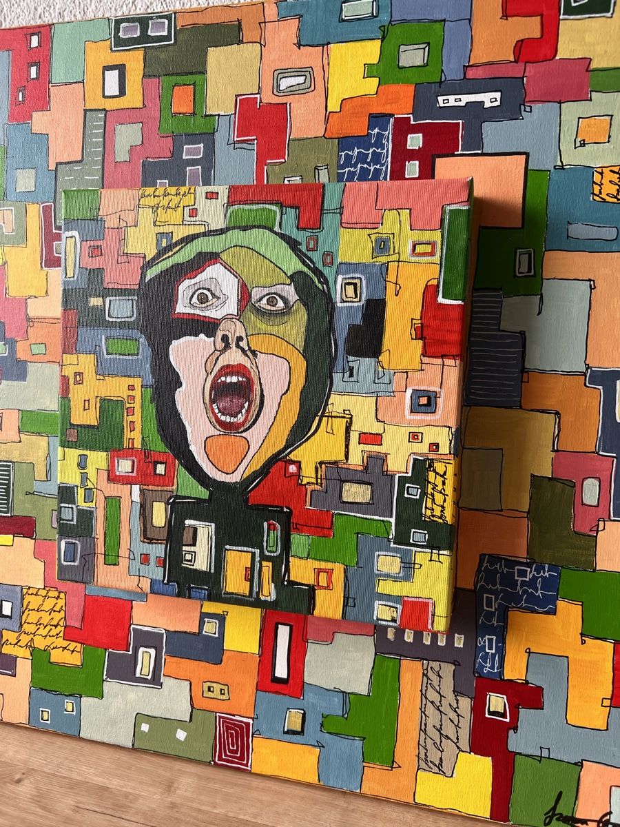 Gemälde: “Appearance” 60x60 cm Bild – Neu und originalverpackt aus Kreuzlingen von eszanza
