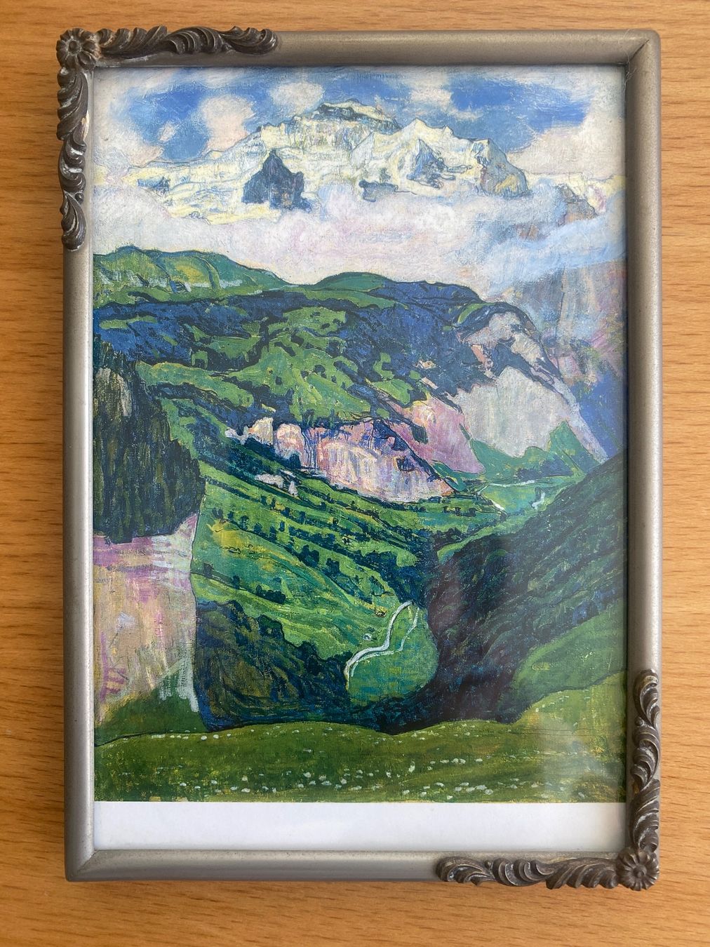 Bilderrahmen: Metall-Wechselbilderrahmen in Postkartengrösse, Jugendstil – Gebraucht aus Binningen von 1adler