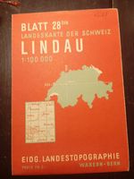 Alte Schweizer Landkarte Lindau 1:100 000 von 1963