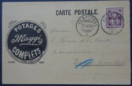 illustr. Postkarte 'Maggi Potages complets', mit ZNr. 60A