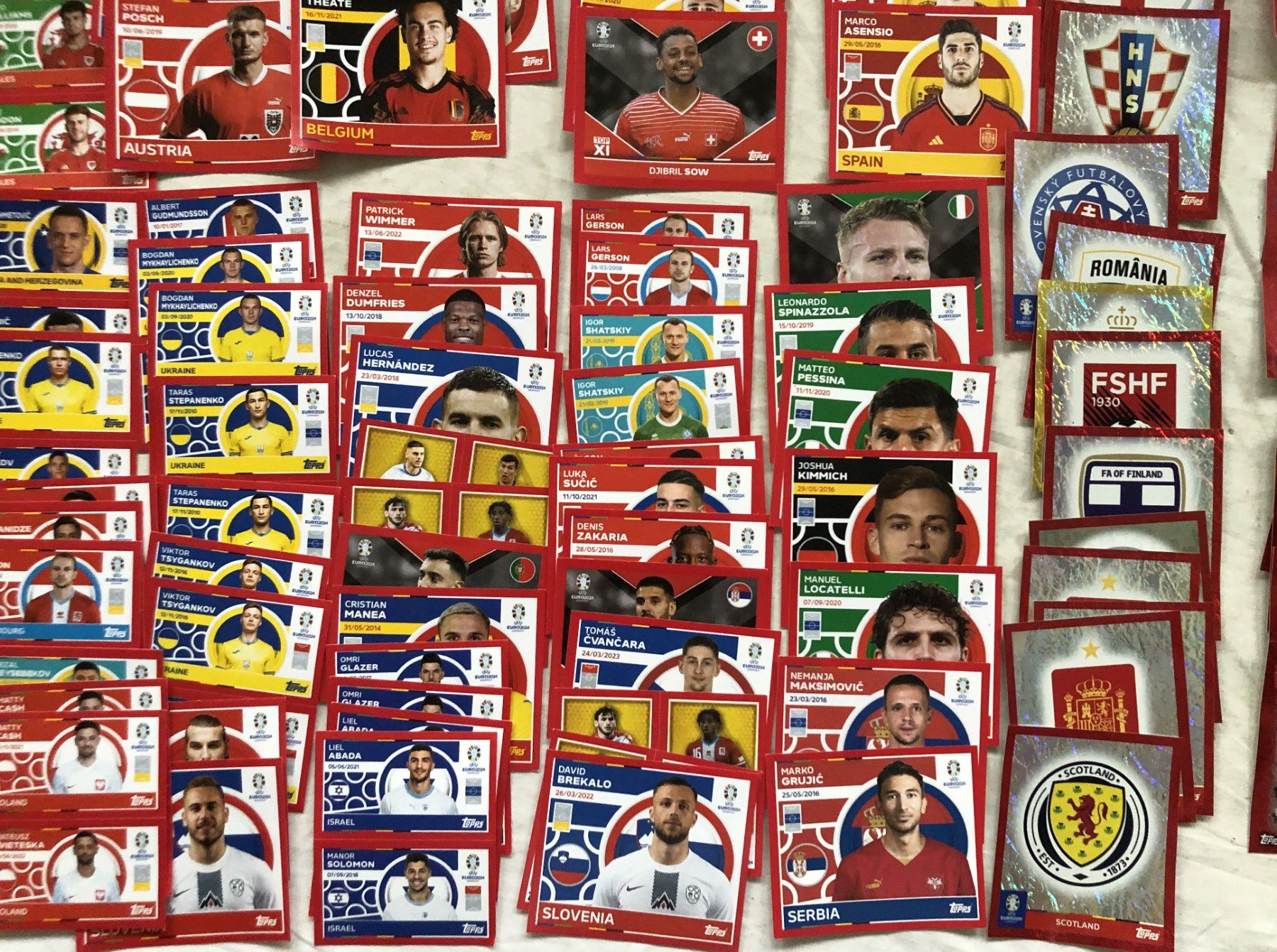 Topps Carte collezionabili: 112x Topps - Sticker - EM 2024 – Usato da Schaffhausen venduto da durruti 2