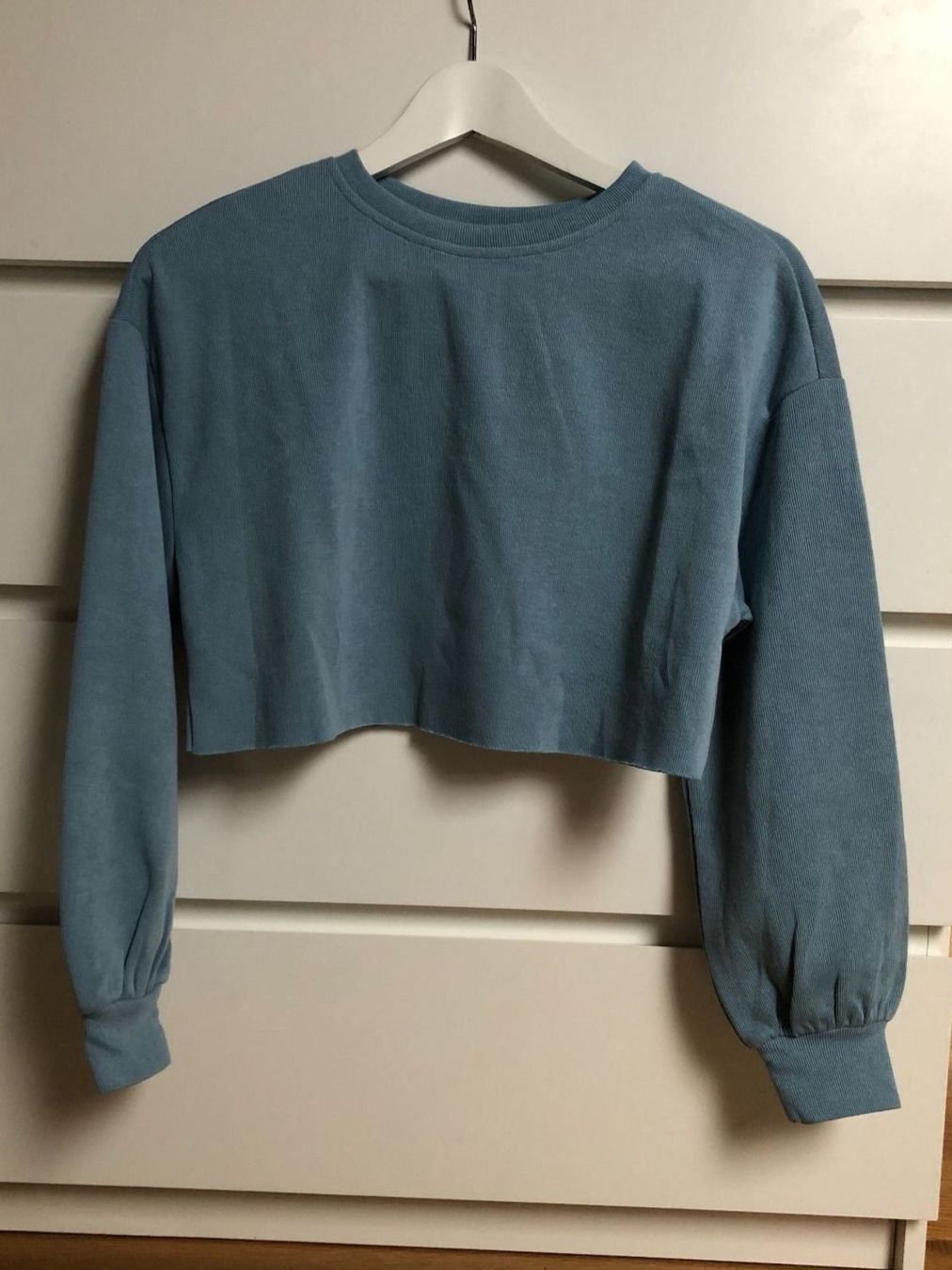 Shein Maglioni & Felpe: Damen Crop Shirt Pullover XS light blue NEU Pull Bleu – Nuovo (secondo la descrizione) da St-Aubin FR venduto da Tiweety 1