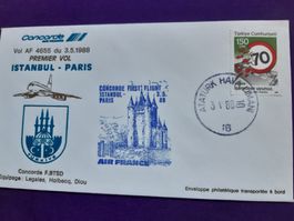 Erstflug ISTANBUL - PARIS mit Concorde AF 4654 3.5.88