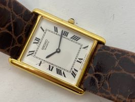 SEIKO Tank-Style 27x25mm Quarz läuft /i388