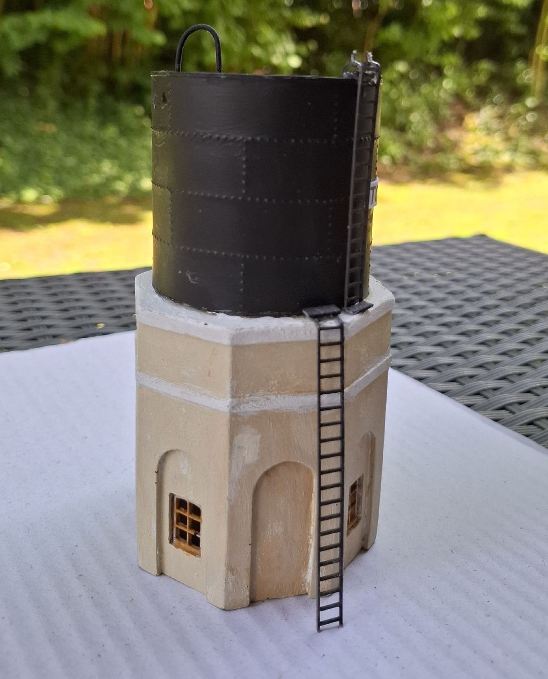 Kit di modellismo & Modellini statici: Eigenbau Wasserturm H0/H0m/H0e, ca 15 cm hoch.  – Usato da Zuchwil venduto da Efiutz 2