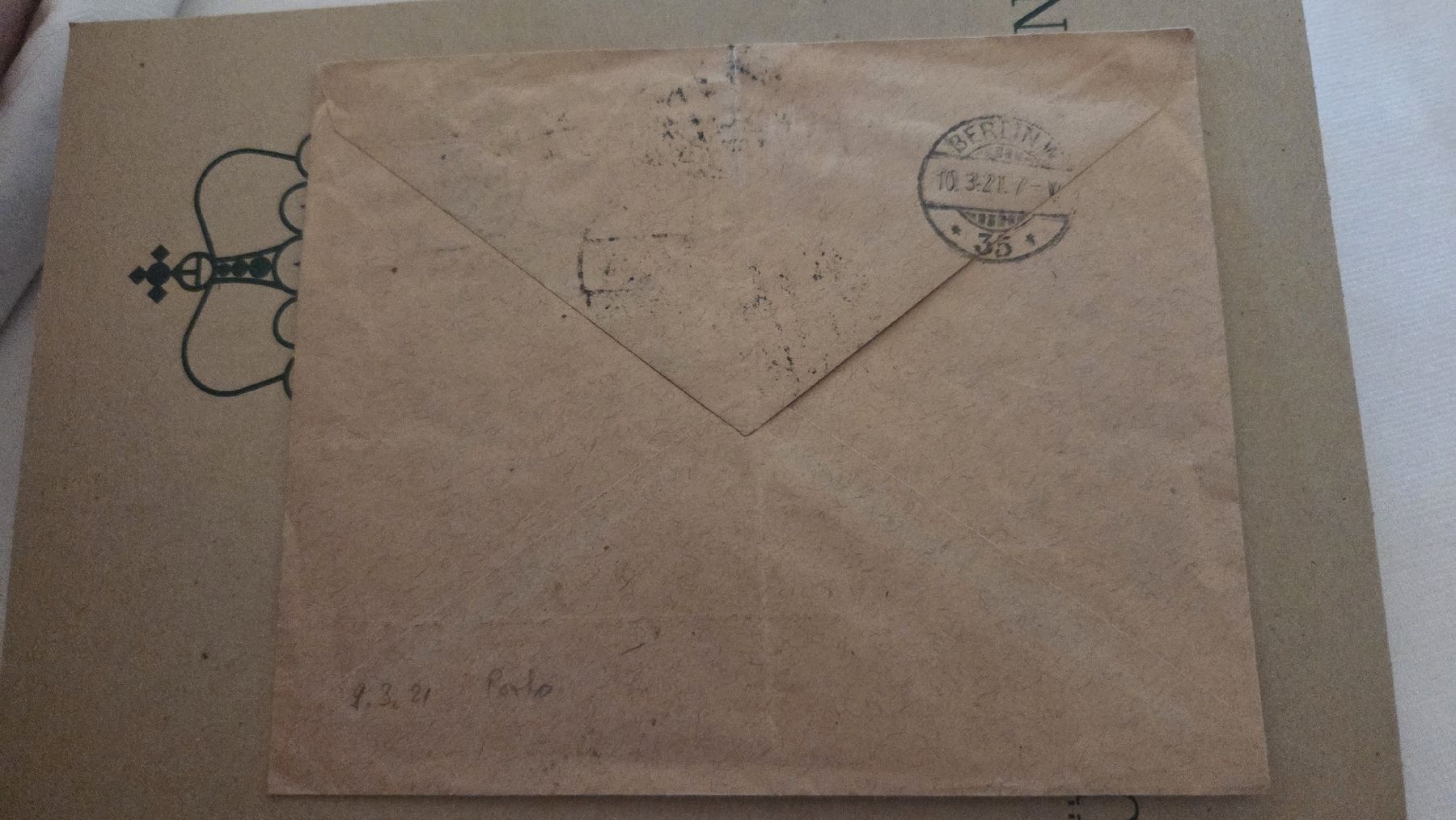 Alle Briefmarken: 1921 Flugpost  Brief Deutsches Reich – Gebraucht aus Arni AG von Moth68 1