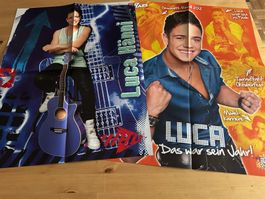 LUCA HÄNNI tolle Poster + Bericht Sammlung CH DSDS Top