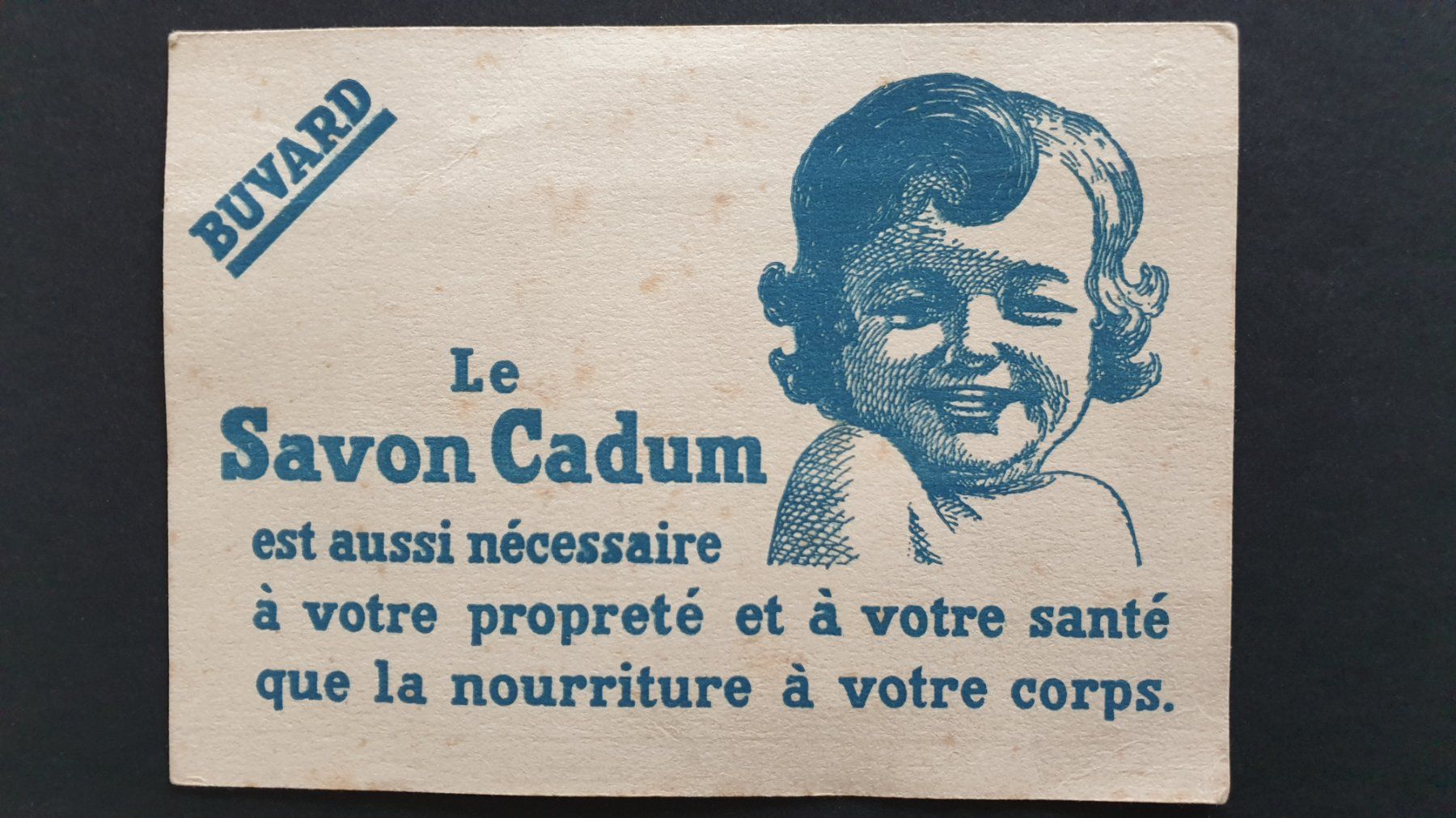Documents: Werbung Seife. Buvard. Le Savon Cadum. – D'occasion à Goldach par armando_r