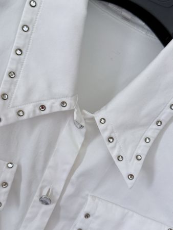 Escada chemise blanche à strass