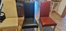 6er Set Stühle, Lederlook gepflegter Zusand