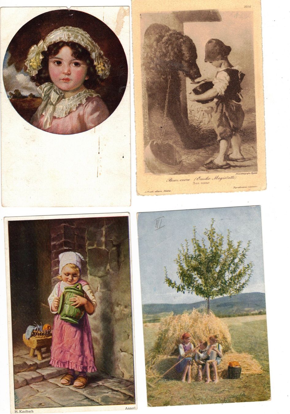 Cartoline postali: 9 Kitschkarten Kinder Mädchen Knaben – Usato da Widnau venduto da Seppl480 1