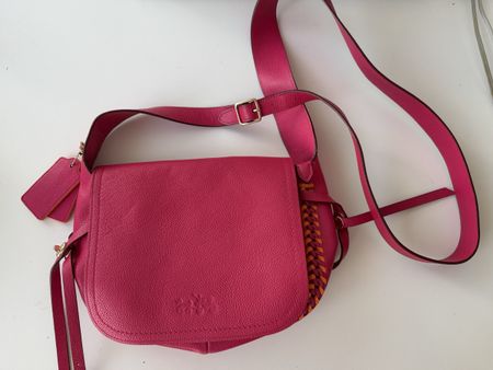 Coach Ledertasche Pink/Orange