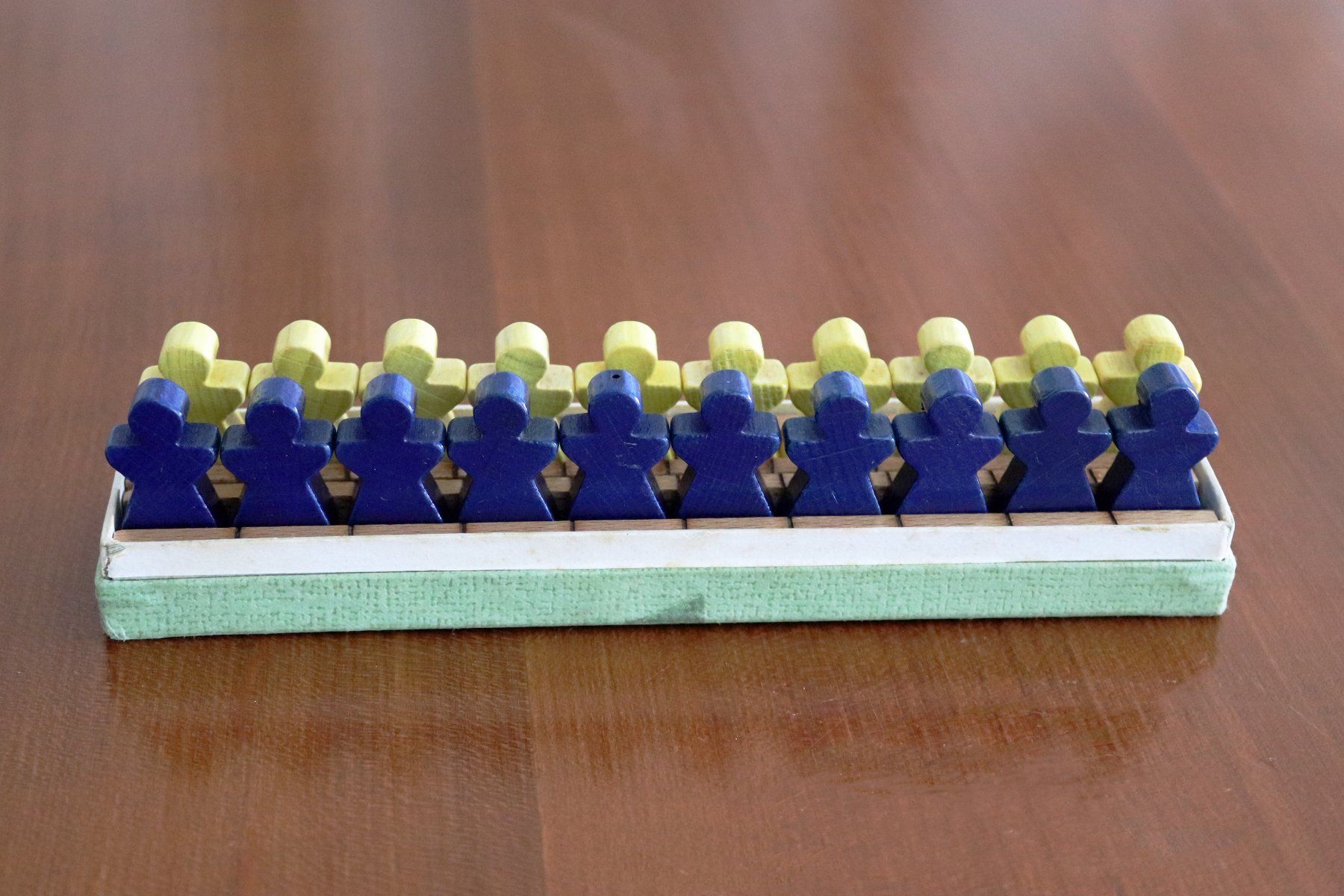 VITALI Rechen-Mannli, 20 Holz-Mannli in Original-Karton (Gebraucht