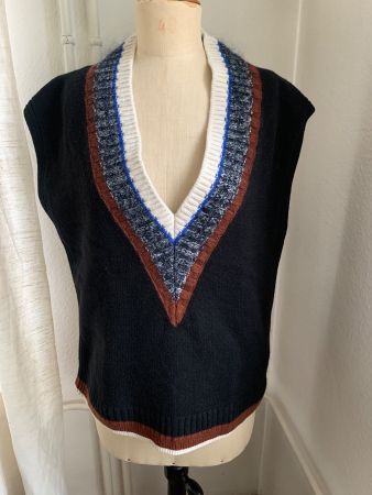 COS Strickweste Pulunder Gr. XS, 36 Schwarz