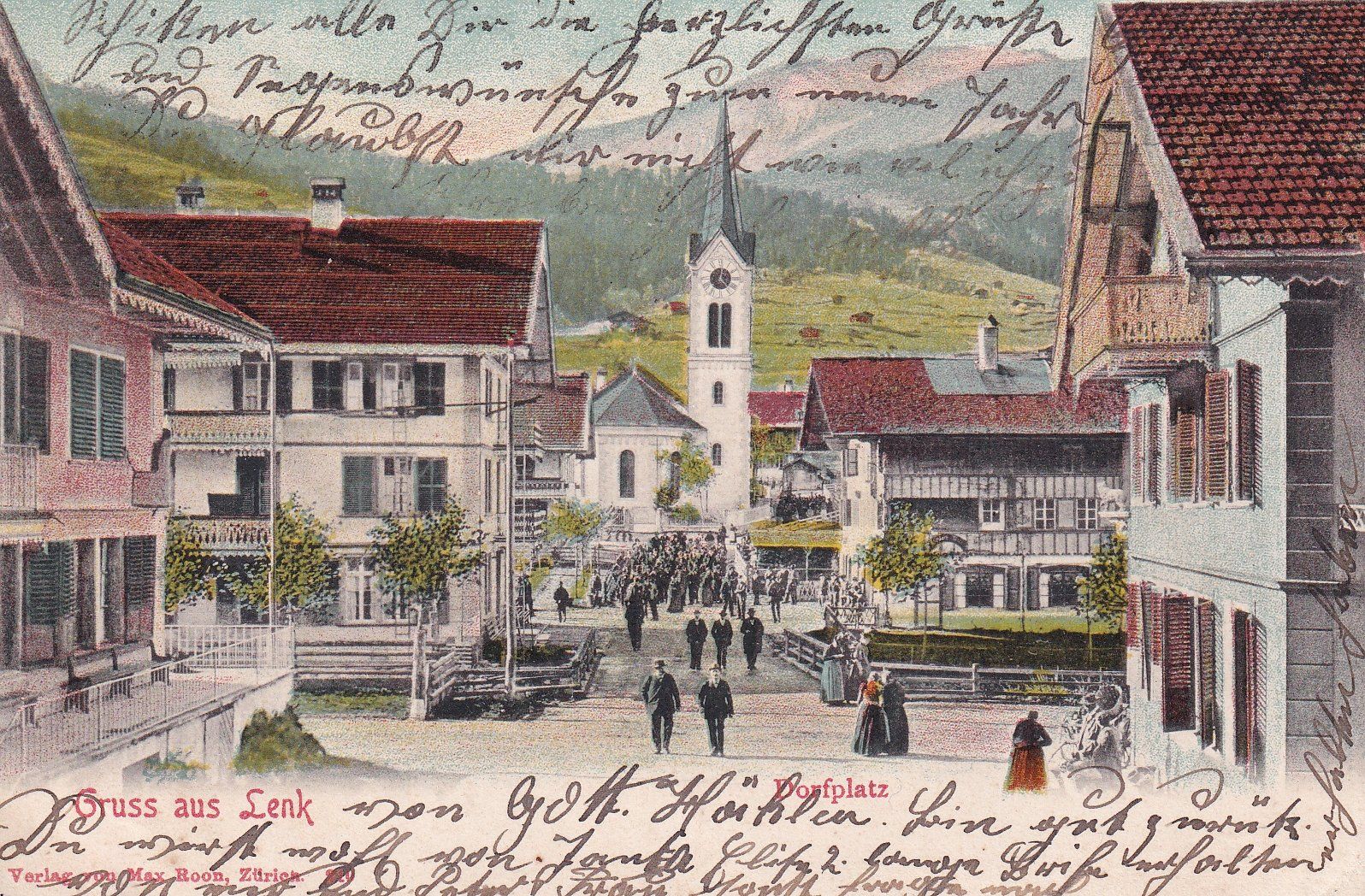 Cartoline postali: Lenk   BE  im Simmental          um  1 9 0 6 – Usato da Brig venduto da Valcards54