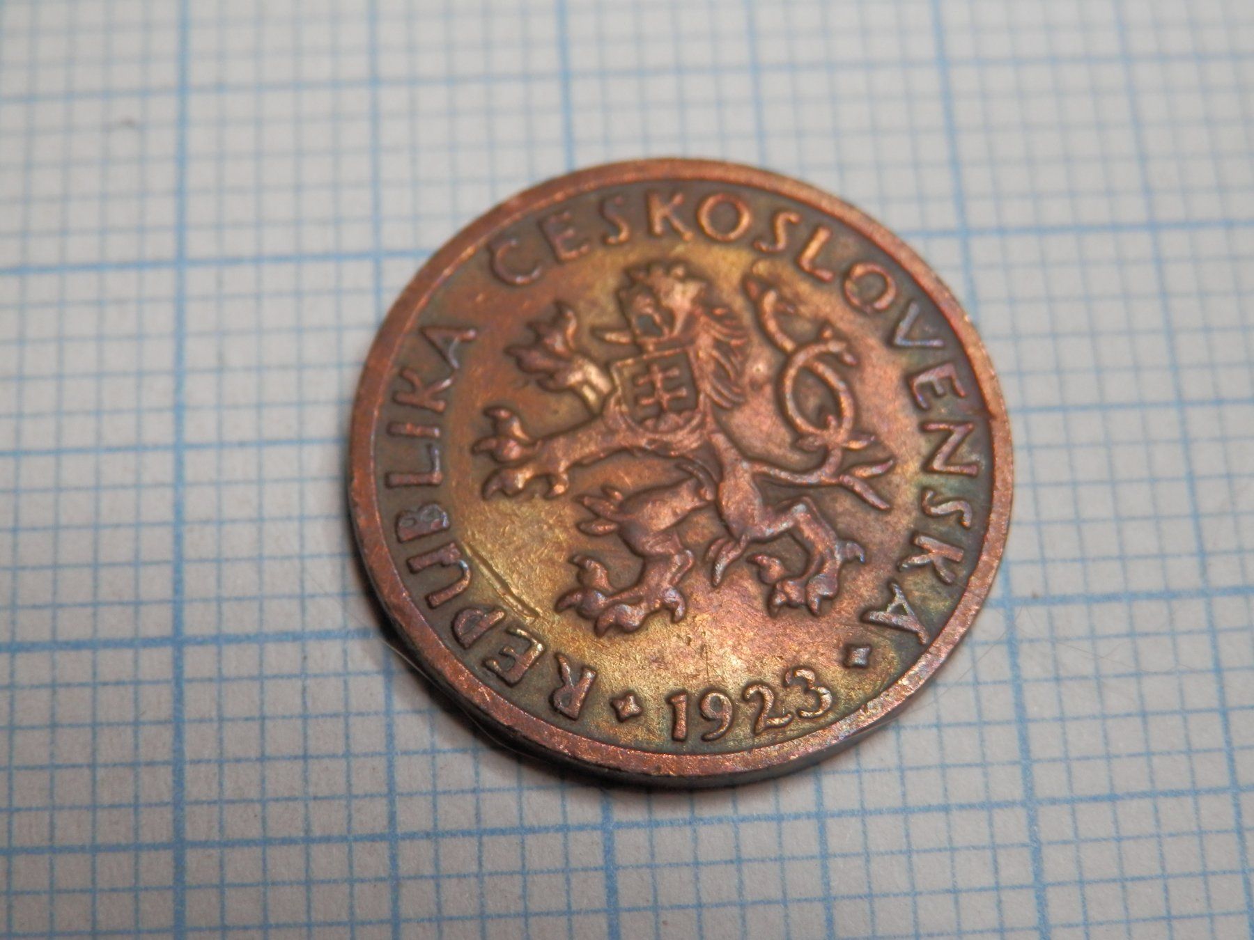 Tutti le monete: Tschechoslowakei 5 Heller, 1923 – Usato da Weiach venduto da weiach81