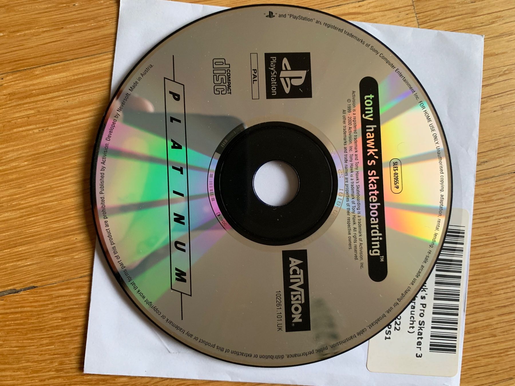 Sony Spiele: PS1 Klassiker Tony Hawk Skateboarding 1 – Gebraucht aus Bern von PatB1986