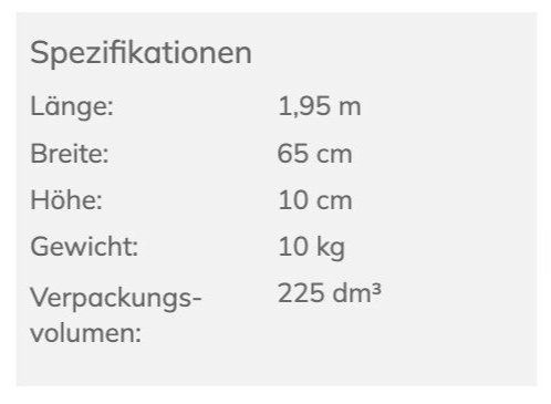 Materassi: Faltmatratze / Faltfuton / Gästefuton – Nuovo (secondo la descrizione) da Pratteln venduto da Volk42 4