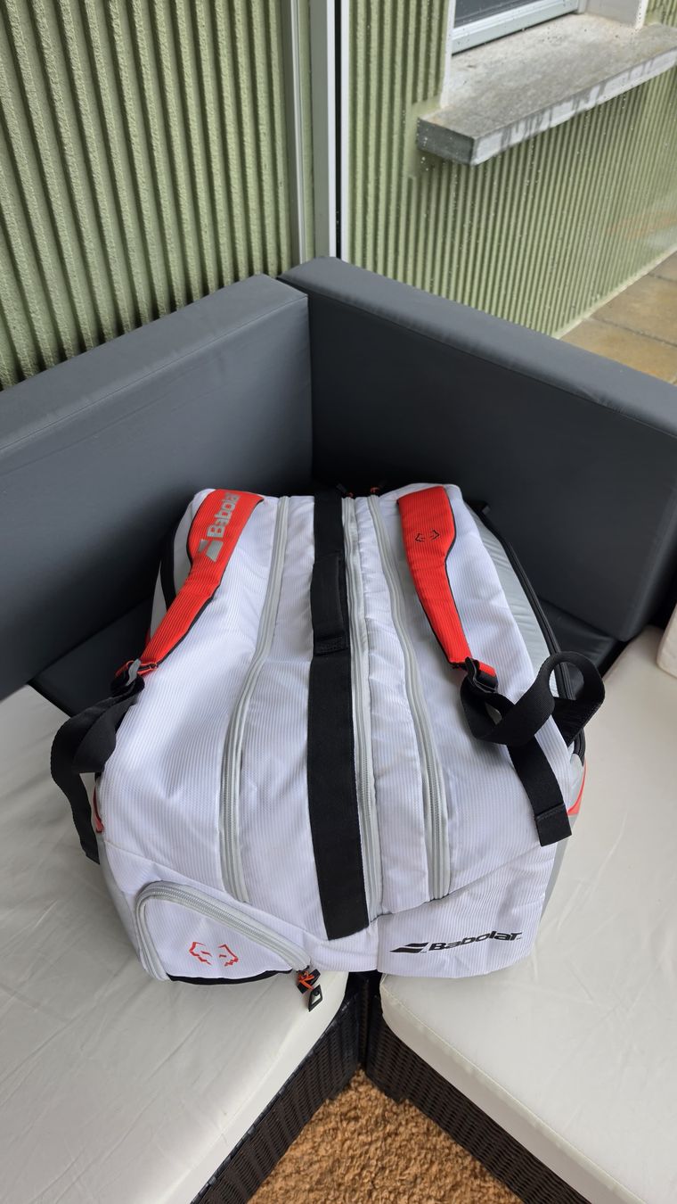 Borse: Pro Juan Lebron 2025 Padelschlägertasche- Weiß,Silber – Usato da Chur venduto da R1mac 3