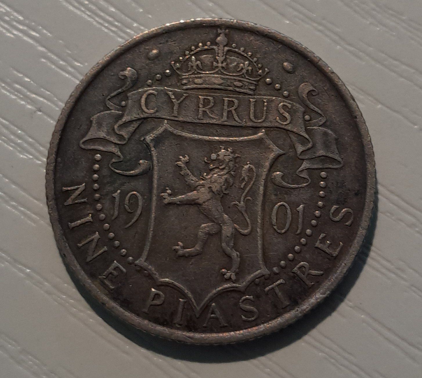 Toutes les monnaies: SILBER / 9 Piaster / Zypern / 1901 – D'occasion à Liestal par ReGaRicardo