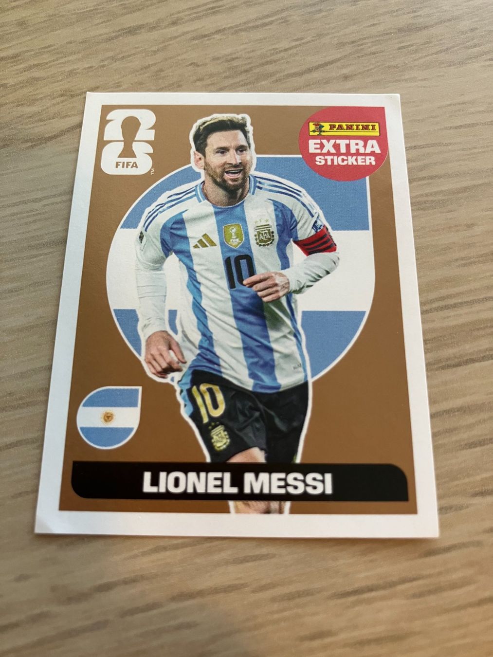 Panini Carte collezionabili: Panini Extra Sticker Lionel Messi Bronze WM26 – Nuovo (secondo la descrizione) da Effretikon venduto da and_kjx9