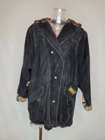 Vintage Kapuzenjacke in Samtoptik – Gr. L
