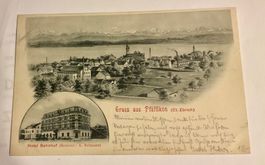 2-BILD-AK, Gruss aus Pfäffikon ZH , gel. 1905
