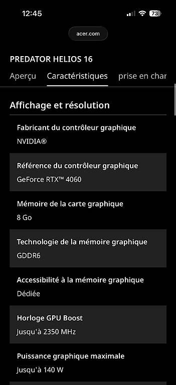 Acer Notebook: Acer Predator Helios 16 PH16-71-7575 – Usato da Genève venduto da mat_2mst 3