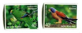 Briefmarken "Rötelfalke & Papagei" Neuseeland