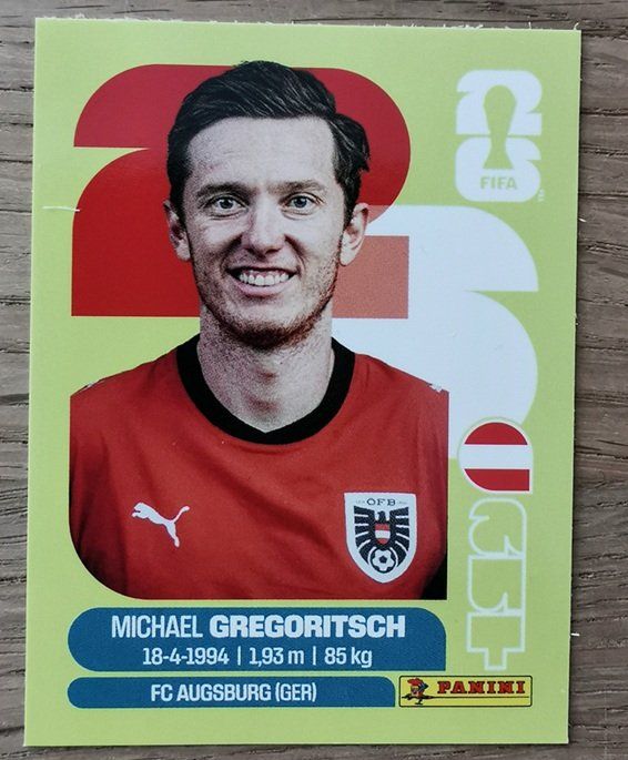 Panini Carte collezionabili: Michael Gregoritsch AUT 19 Panini FIFA World Cup 2026 – Nuovo (secondo la descrizione) da Wilen b. Wollerau venduto da morethanmusic