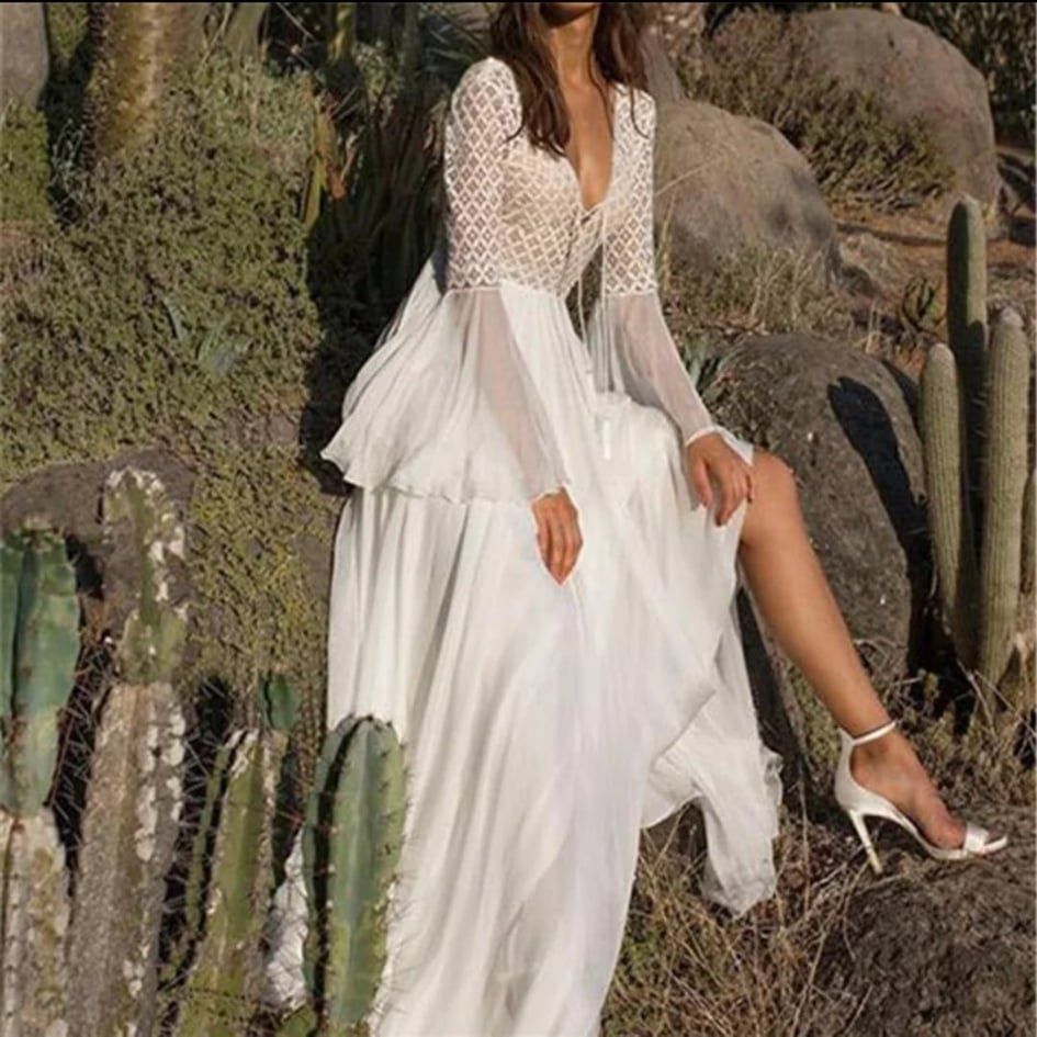 Kleider: Helles Maxikleid Gr M *neu* – Neu (gemäss Beschreibung) aus Münsingen von BlackTears-3 2
