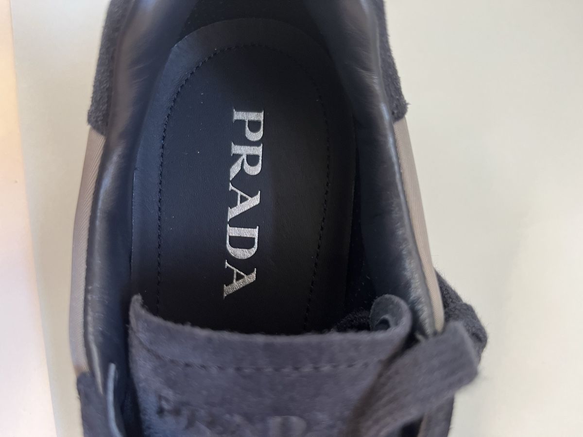 Prada Scarpe da uomo: Prada Prax Sneaker Blue/Iron Gr. 42.5 Neu mit Box – Nuovo (secondo la descrizione) da Lausanne venduto da S_luxury 5