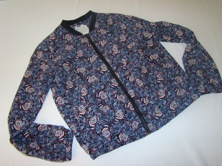 Übergangsjacke Bluse Gr. 34 Floral Print schwarz Street One