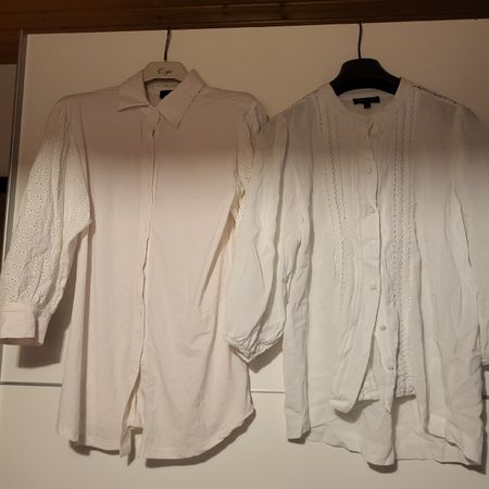 Mooij & Selected weisse Sommerbluse, Gr.S & 38
