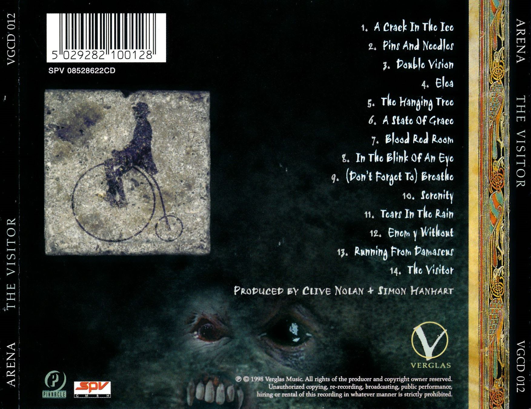 CD: ARENA - THE VISITOR (CD) – Usato da Hedingen venduto da Studers 1