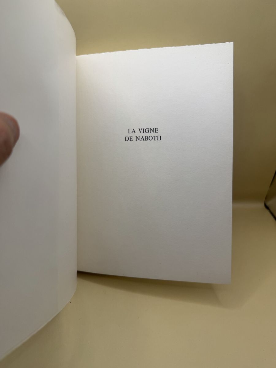 Libri: André Laporte La Vigne de Naboth EO 1981 N°43/50 – Usato da Genève venduto da sho_67qj 2