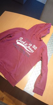 Jack & Jones Hoodie, Grösse M, Weinrot