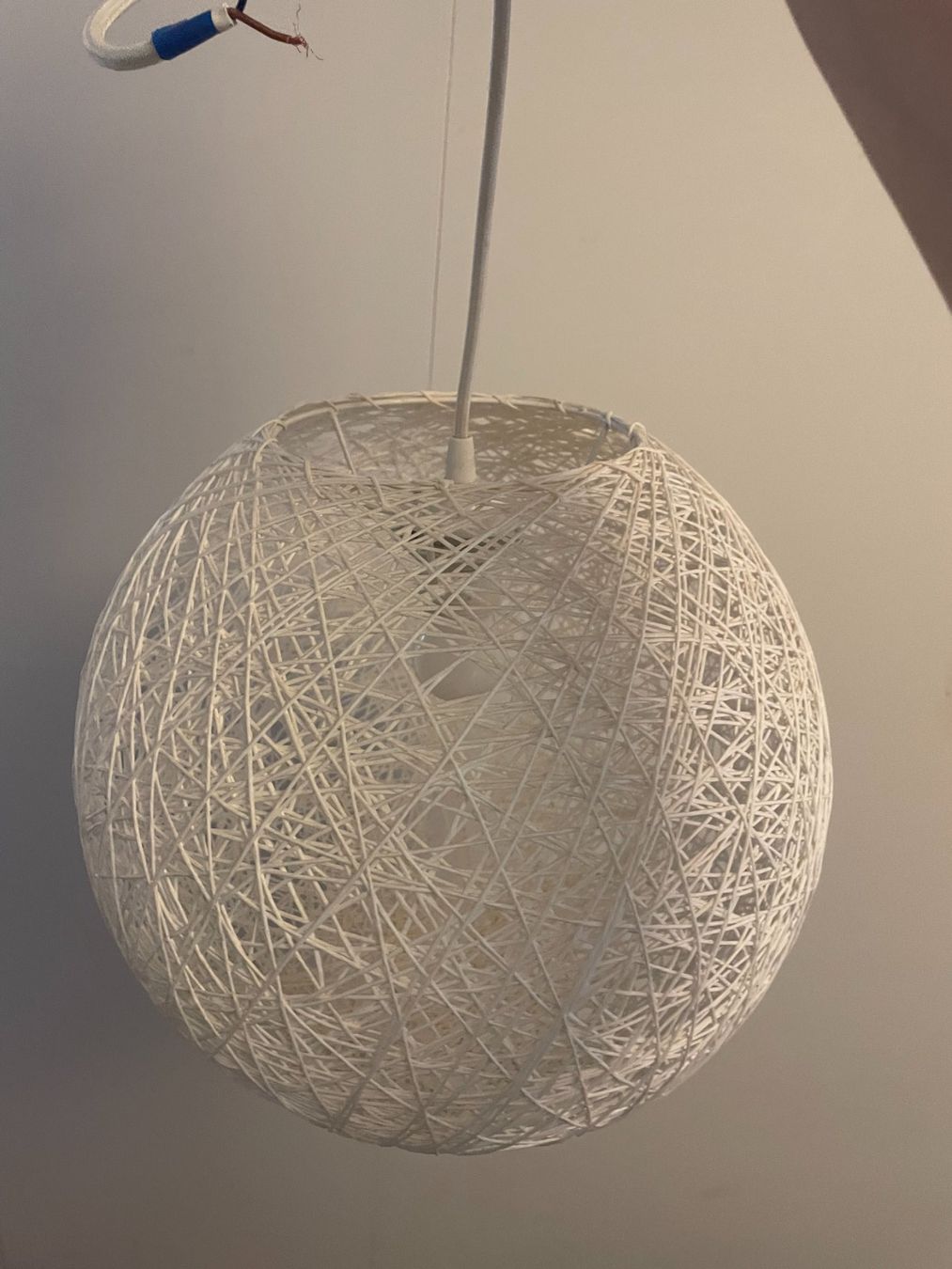 Lampadari & plafoniere: Rustikale Pendelleuchte weiss - 35cm – Usato da Wabern venduto da carciofo 2