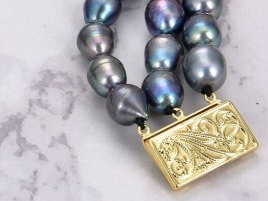 Bracciali & Braccialetti: Schwarz Lua Perlen Armband Echt 1.2 cm Bracelet Perle Vrai – Nuovo (secondo la descrizione) da Prilly venduto da ilyria73 4