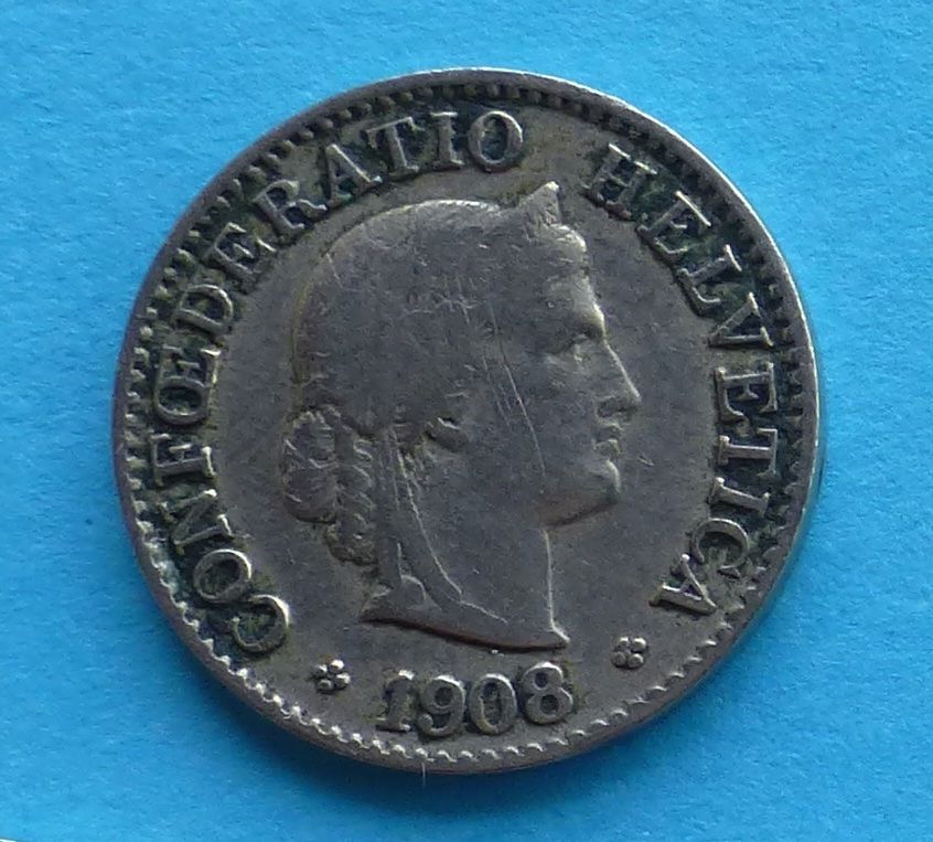 Toutes les monnaies: 5 Rappen 1908 – D'occasion à Niederglatt ZH par Viktor1949 1