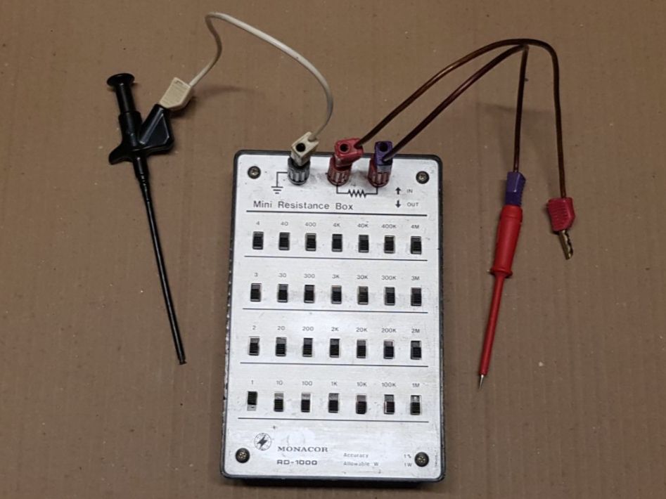 Monacor Misurare: Mini Resistance Box RD - 1000 MONACOR Widerstandsdekade – Usato da Dürnten venduto da inreb73