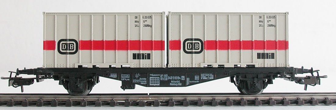 Märklin Modelleisenbahnen: Märklin Containerwagen der DB Spur H0 – Gebraucht aus Oberwil BL von Klang 1