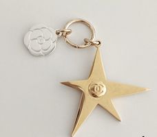 CHANEL Charm La Collection Star Camellia Gold Silver -NEW