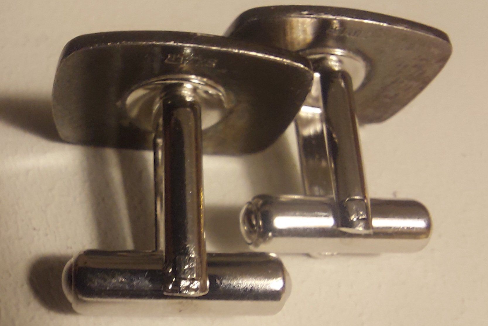 Manschettenknöpfe: Elegante Vintage Manschettenknöpfe, Silber. – Gebraucht aus Fehraltorf von Albino61 4