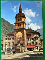 Altdorf - Wilhelm Tell Denkmal - Oldtimer - belebt