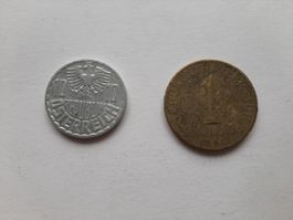 2 Münzen Österreich1957 / 1961
